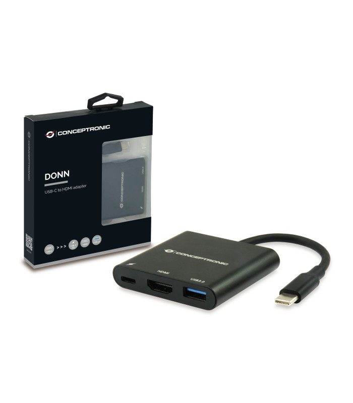 Adaptador conceptronic usb tipo c a hdmi - usb 3.0 - usb tipo c