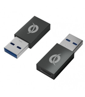 Kit adaptadores conceptronic usb 3.0 a usb tipo c macho - hembra 2 unidades