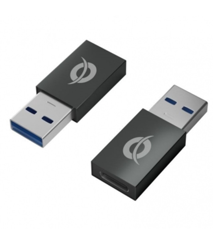 Kit adaptadores conceptronic usb 3.0 a usb tipo c macho - hembra 2 unidades