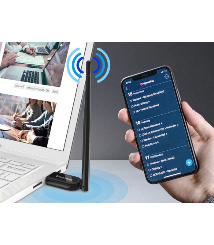 Adaptador conceptronic usb bluetooth abby07b 5.1 largo alcance 100m