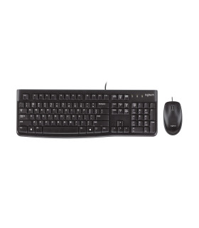 Teclado + mouse logitech mk120 optico usb 2.0 negro ingles uk