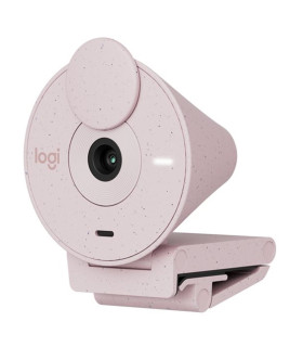 Webcam logitech brio 300 rosado full hd -  usb tipo c