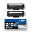 Pack toner brother tn2420twin negro larga duracion 2uds