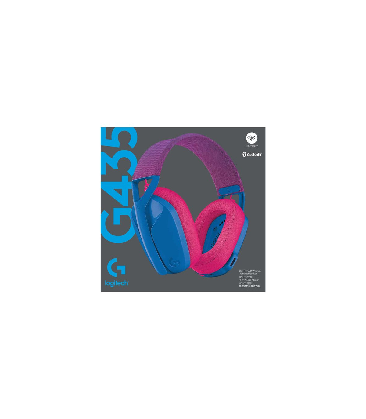 Auriculares con microfono logitech g435 gaming wireless inalambrico azul