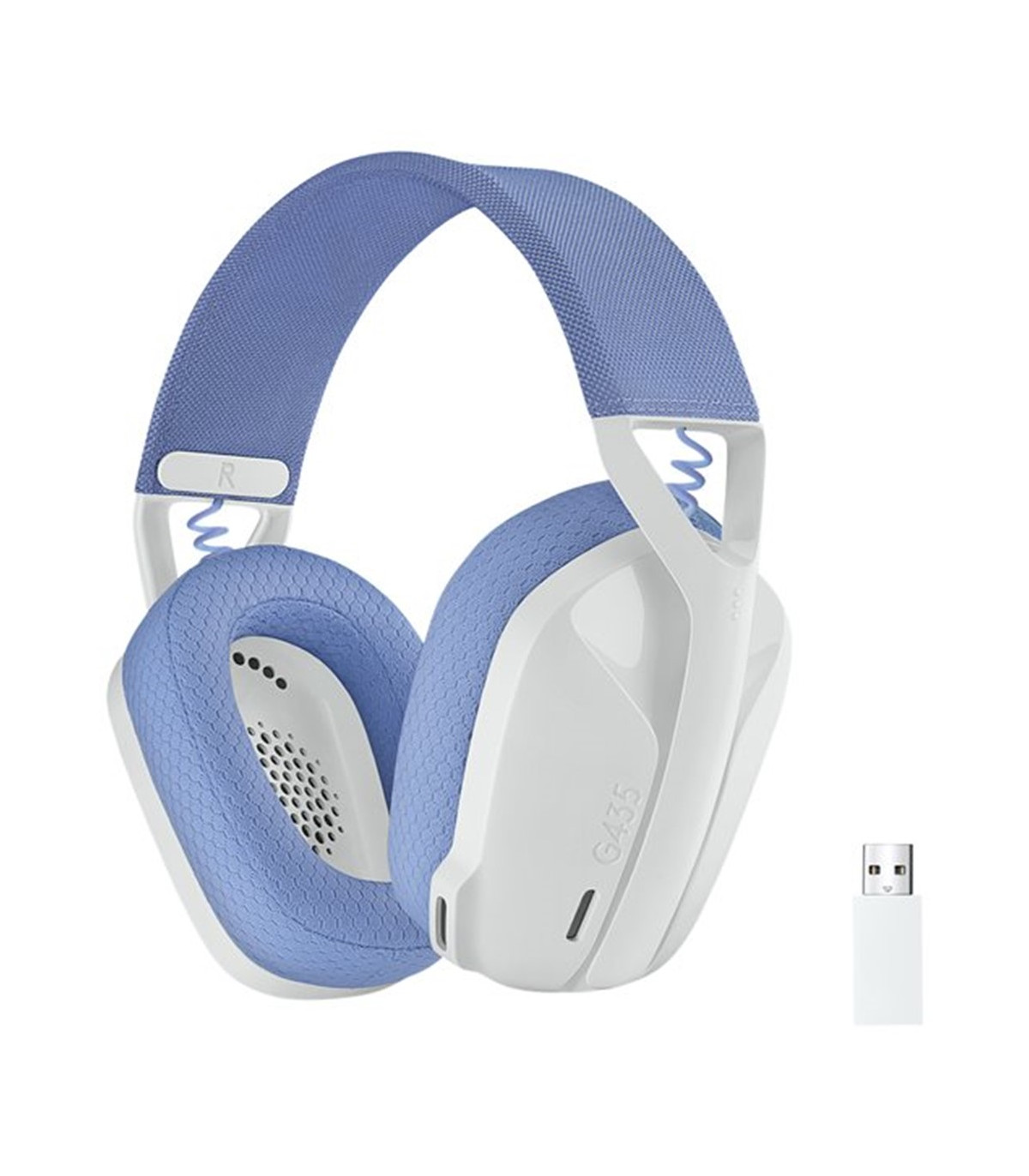 Auriculares con microfono logitech g435 gaming wireless inalambrico blanco