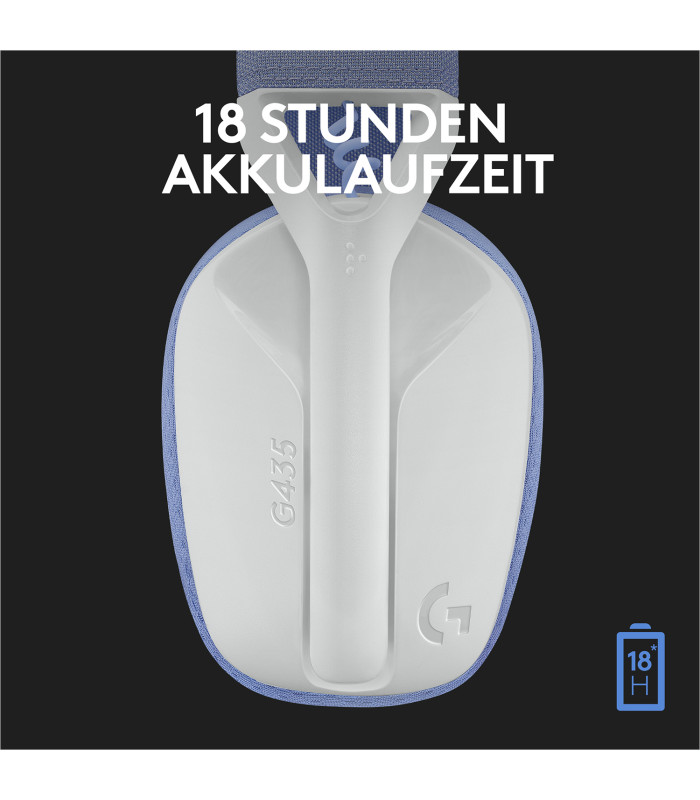 Auriculares con microfono logitech g435 gaming wireless inalambrico blanco