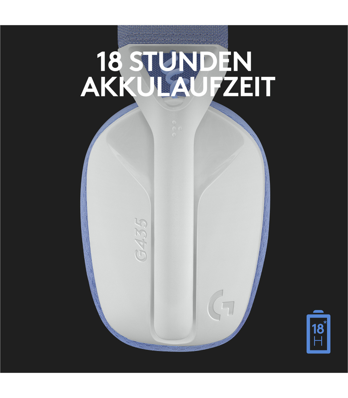 Auriculares con microfono logitech g435 gaming wireless inalambrico blanco