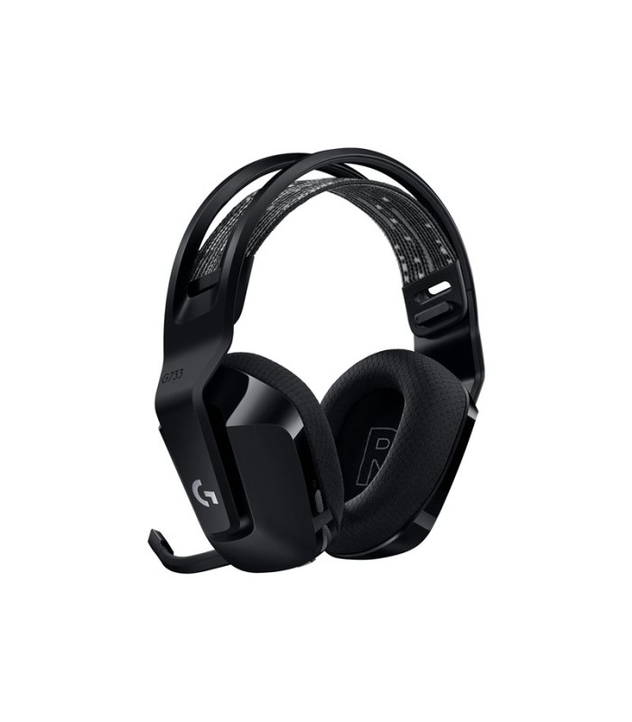 Auricular con microfono logitech g g733 gaming wireless inalambrico negro
