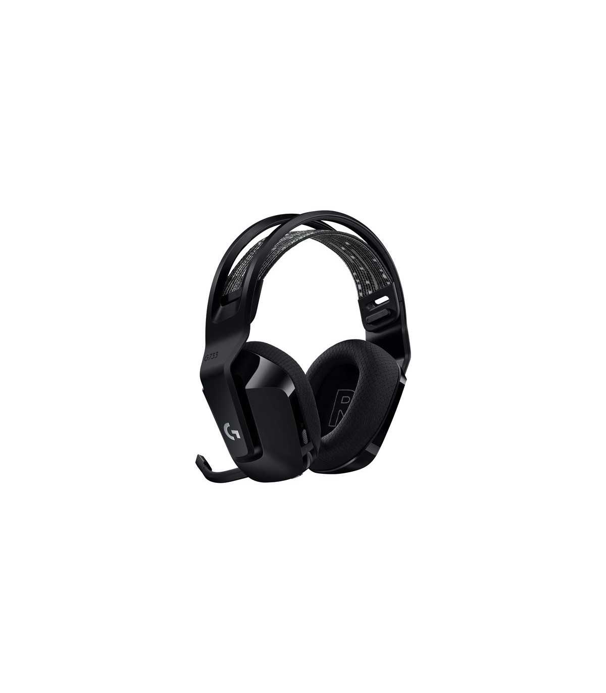Auricular con microfono logitech g g733 gaming wireless inalambrico negro