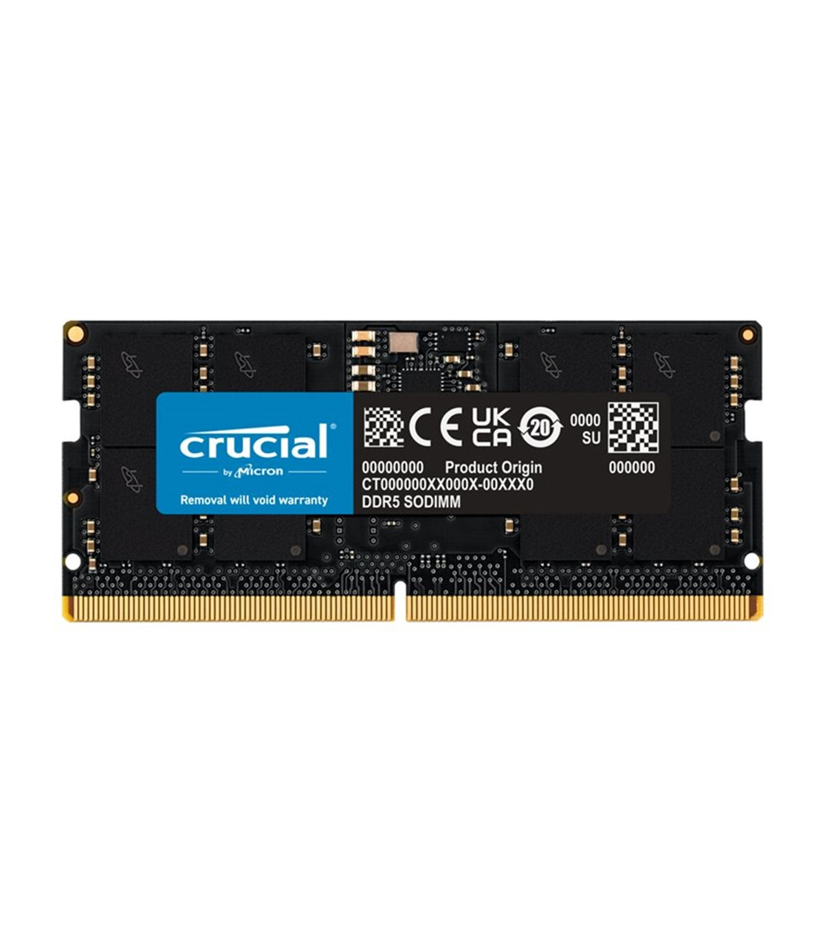Memoria ram ddr5 16gb crucial - sodimm - 5600mhz - pc5 44800 - cl46 - 1.1v
