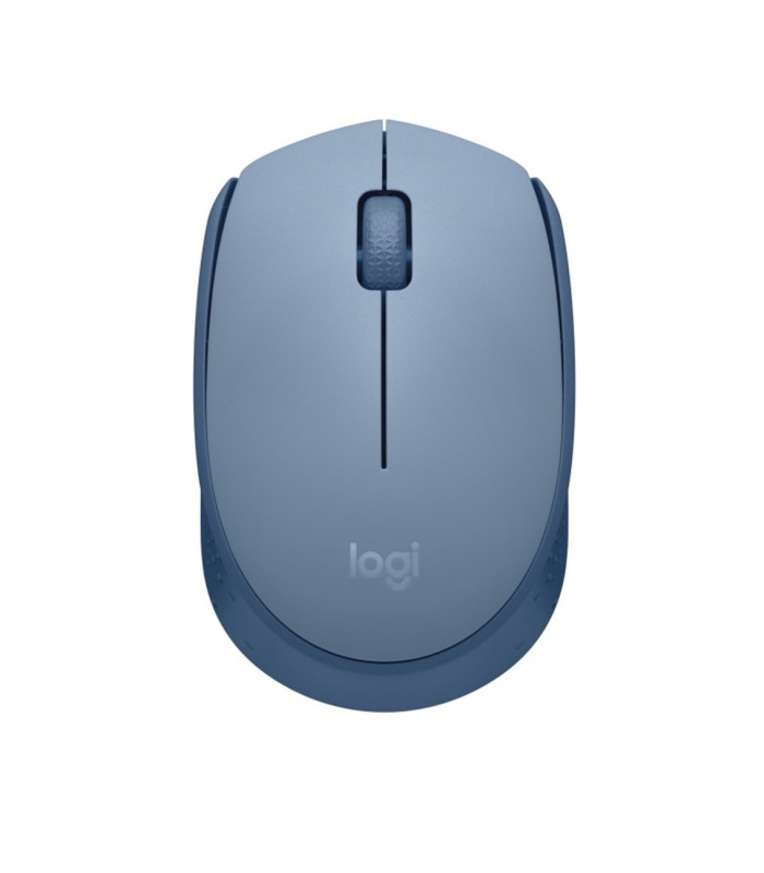 Mouse raton logitech m171 optico wireless inalambrico gris azulado