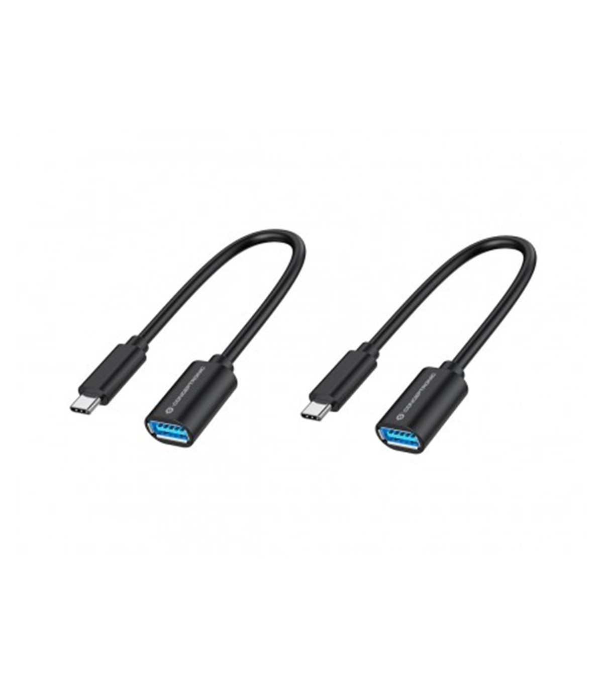 Adaptador usb tipo c a usb tipo a conceptronic 20cm -  macho - hembra -  pack 2 unidades