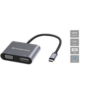 Hub usb tipo c conceptronic donn16g 1 x hdmi - 1 x vga - 1 x usb tipo c - 1 x usb 3.0