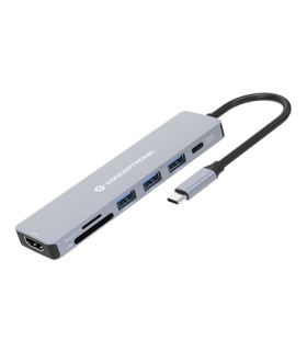 Hub usb tipo c conceptronic donn19g 1 x hdmi - 3 x usb 3.2 - 1 x usb tipo c - lector sd - lector micro sd