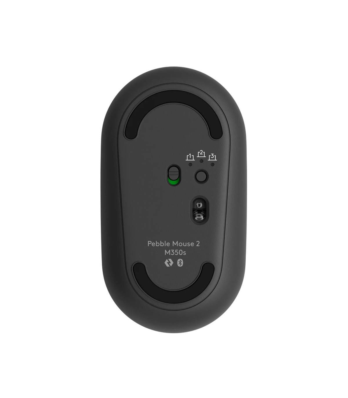 Raton inalambrico pebble mouse 2 m350s negro bluetooth