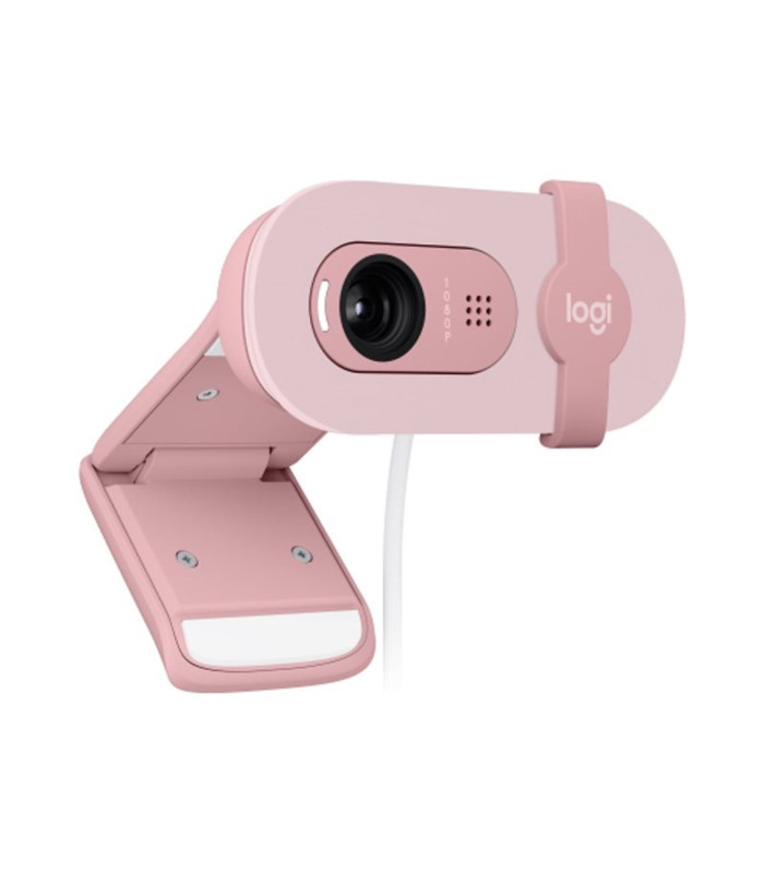 Webcam logitech brio 100 rosado full hd -  usb