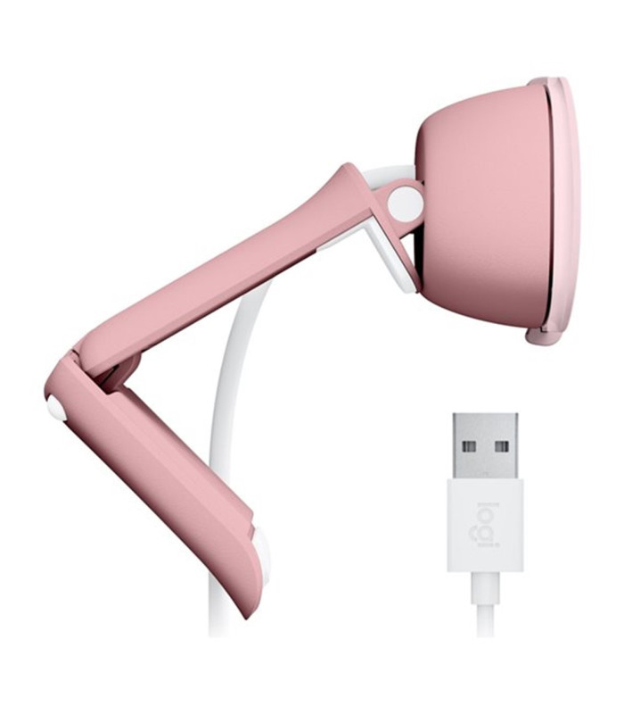 Webcam logitech brio 100 rosado full hd -  usb