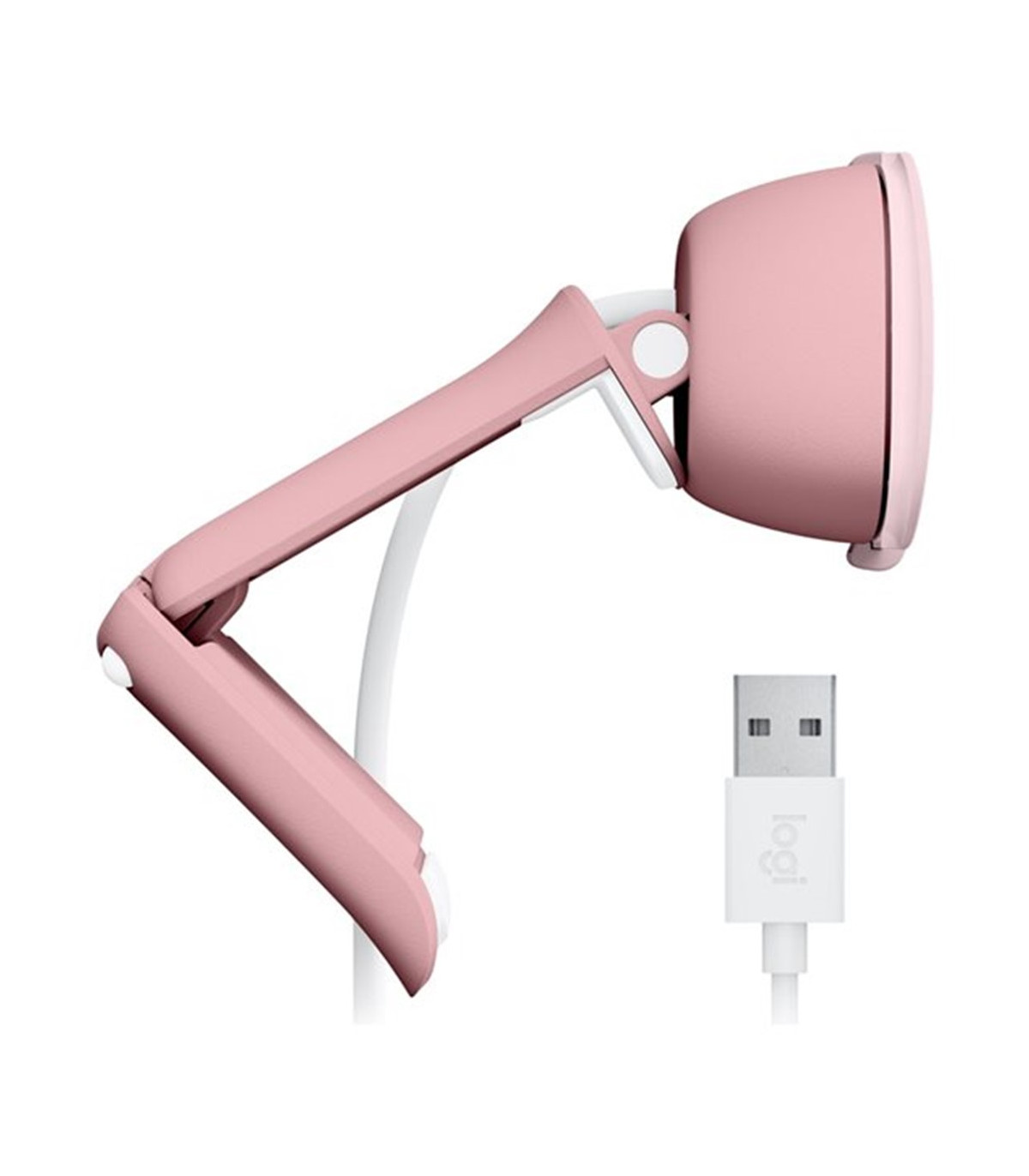 Webcam logitech brio 100 rosado full hd -  usb