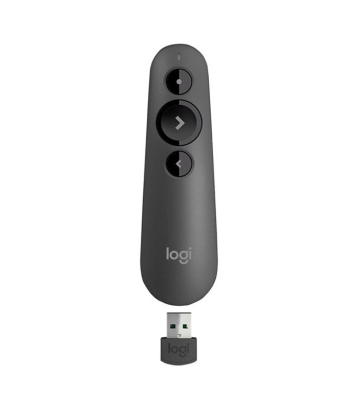 Mando wireless inalambrico logitech r500s para presentaciones -  bluetooth -  grafito