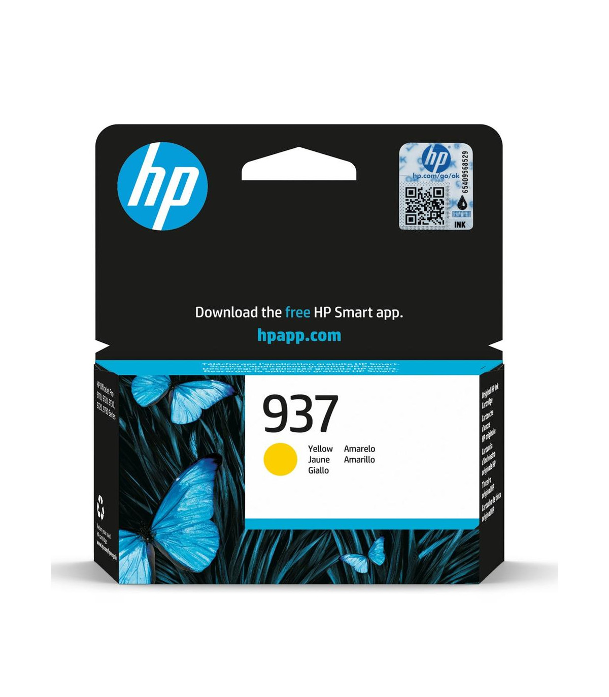 Cartucho tinta hp 937 4s6w4ne amarillo