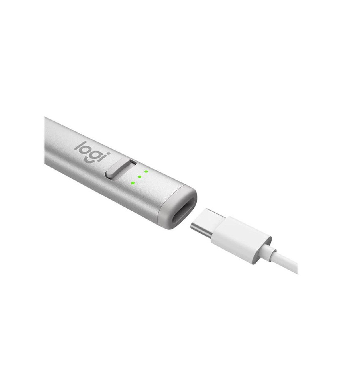 Lapiz digital logitech crayon silver usb - c para ipad - con tecnología apple pencil
