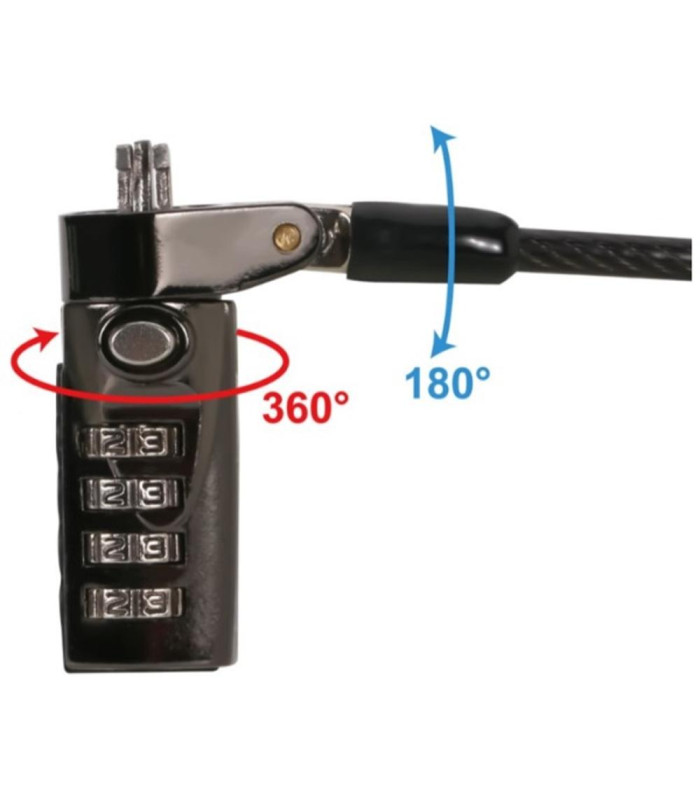 Cable seguridad para portatiles 1.8m conceptronic