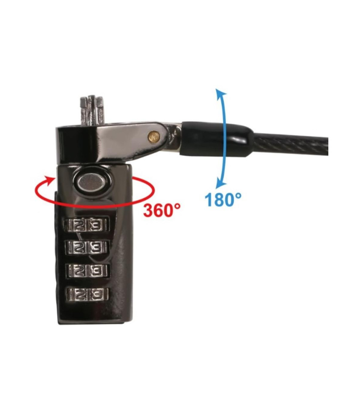 Cable seguridad para portatiles 1.8m conceptronic