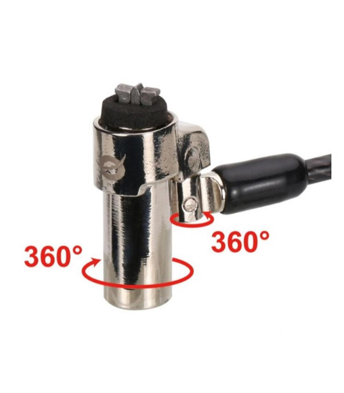 Cable seguridad conceptronic nano por llave para portatiles 1.8m