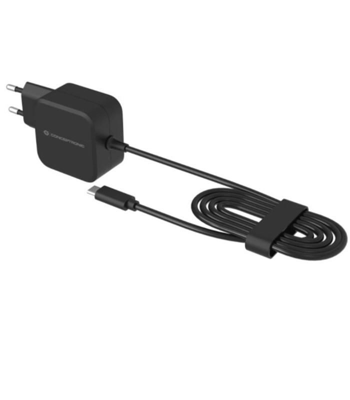 Cargador de pared usb tipo c conceptronic ozul04be 67w