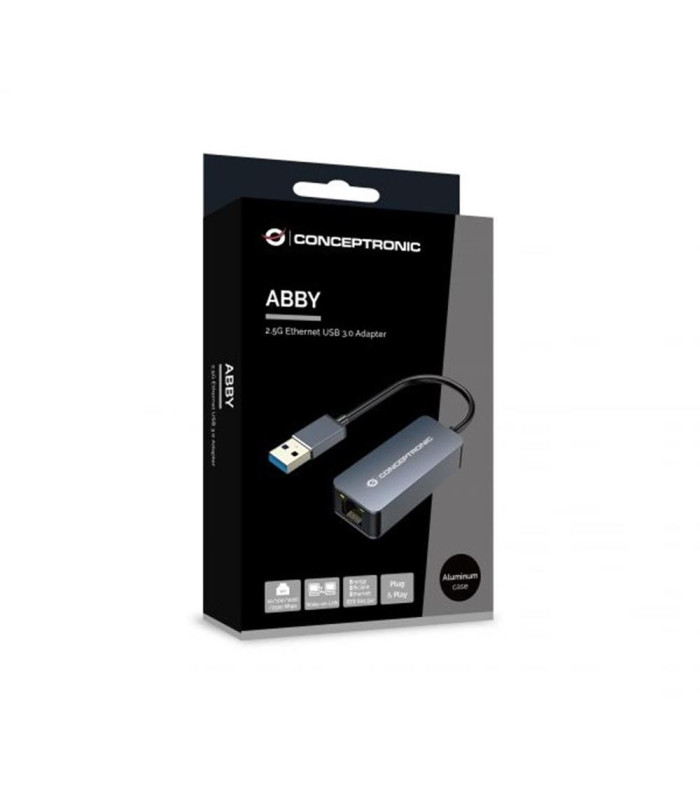 Adaptador usb 3.0 a rj45 conceptronic macho - hembra