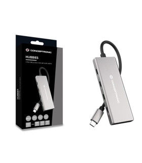 Hub usb tipo c conceptronic hubbies17g 7 puertos