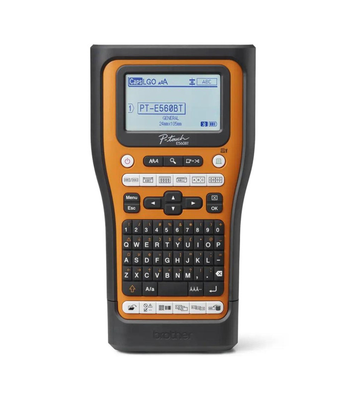 Rotuladora brother pt - e560btsp lcd -  3 lineas -  teclado qwerty -  corte automatico