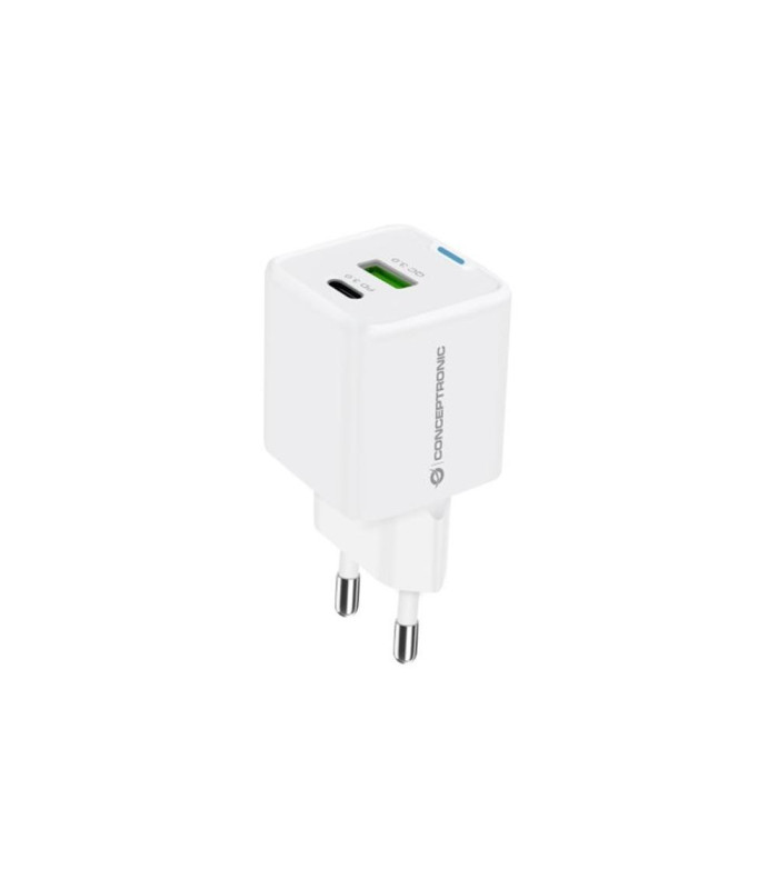 Cargador de pared conceptronic althea16w 33w + cable usb 3.0 3 en 1 blanco