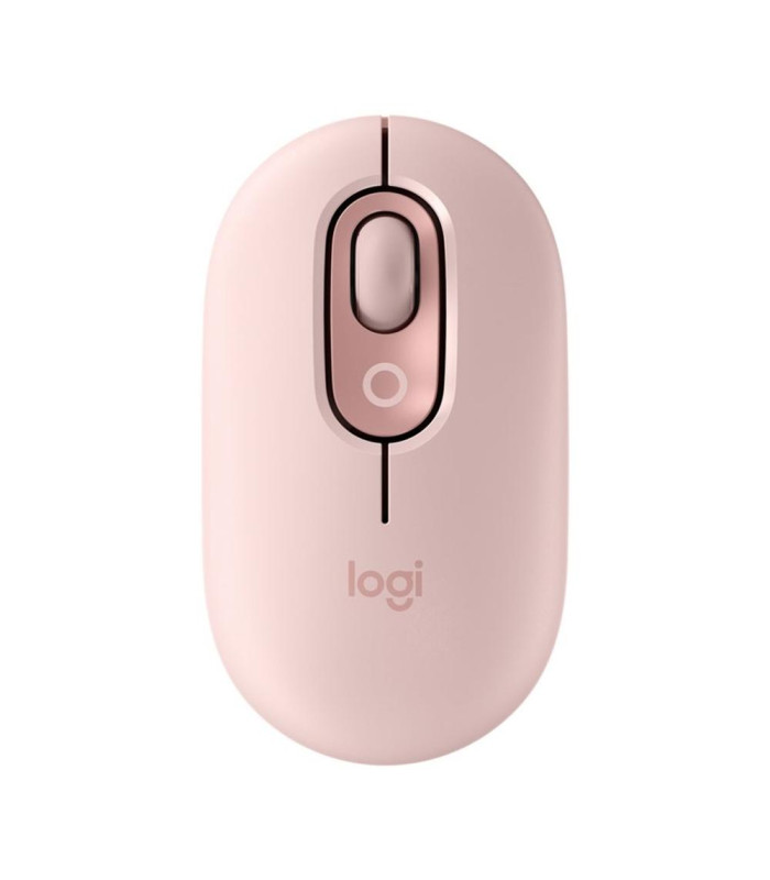 Raton inalambrico logitech pop mouse rosa