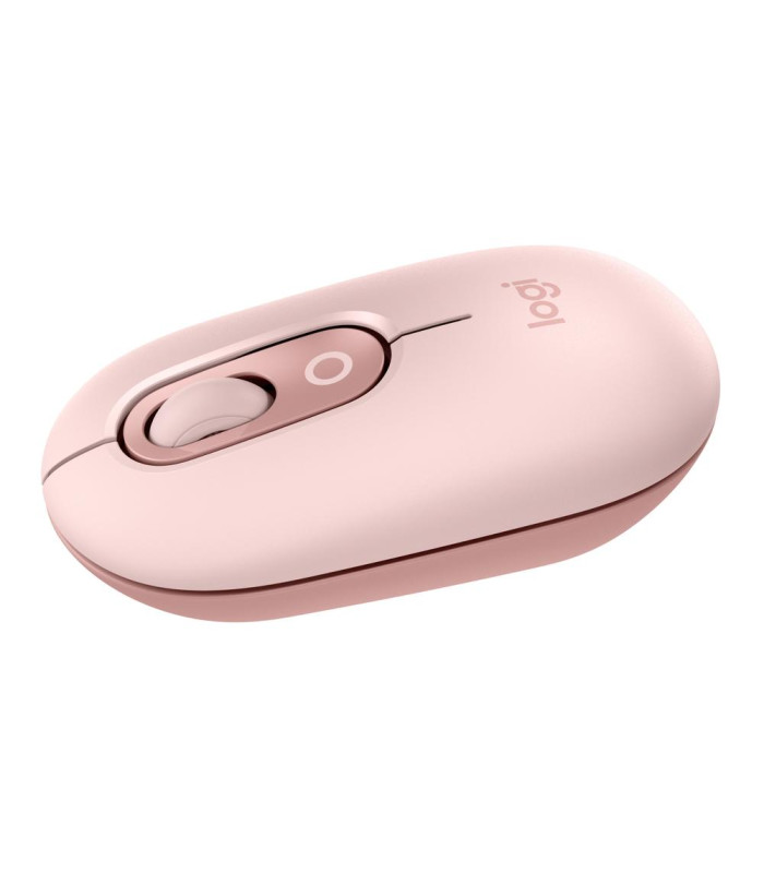 Raton inalambrico logitech pop mouse rosa