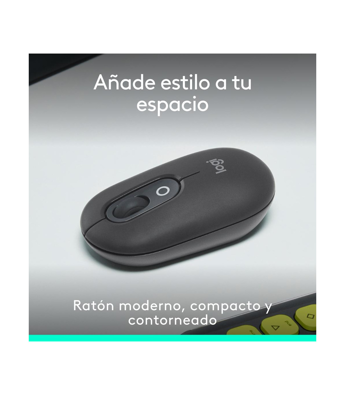 Raton inalambrico logitech pop mouse grafito