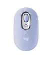 Raton inalambrico logitech pop mouse lila