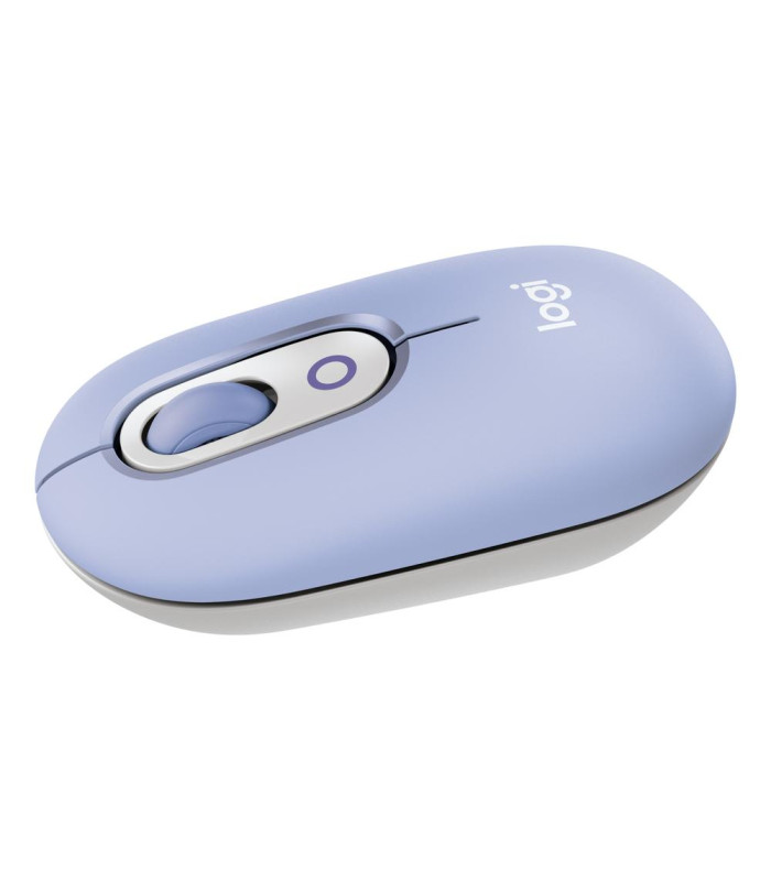 Raton inalambrico logitech pop mouse lila