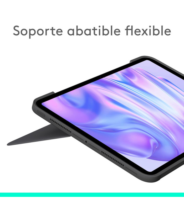 Funda logitech combo touch para con teclado para ipad pro m4 11 pulgadas grafito