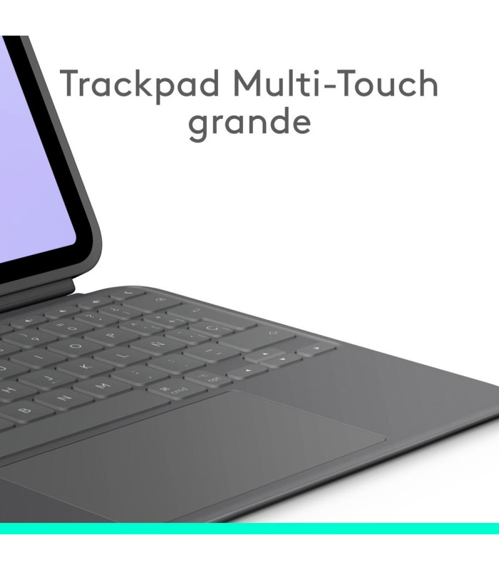 Funda logitech combo touch para con teclado para ipad pro m4 11 pulgadas grafito