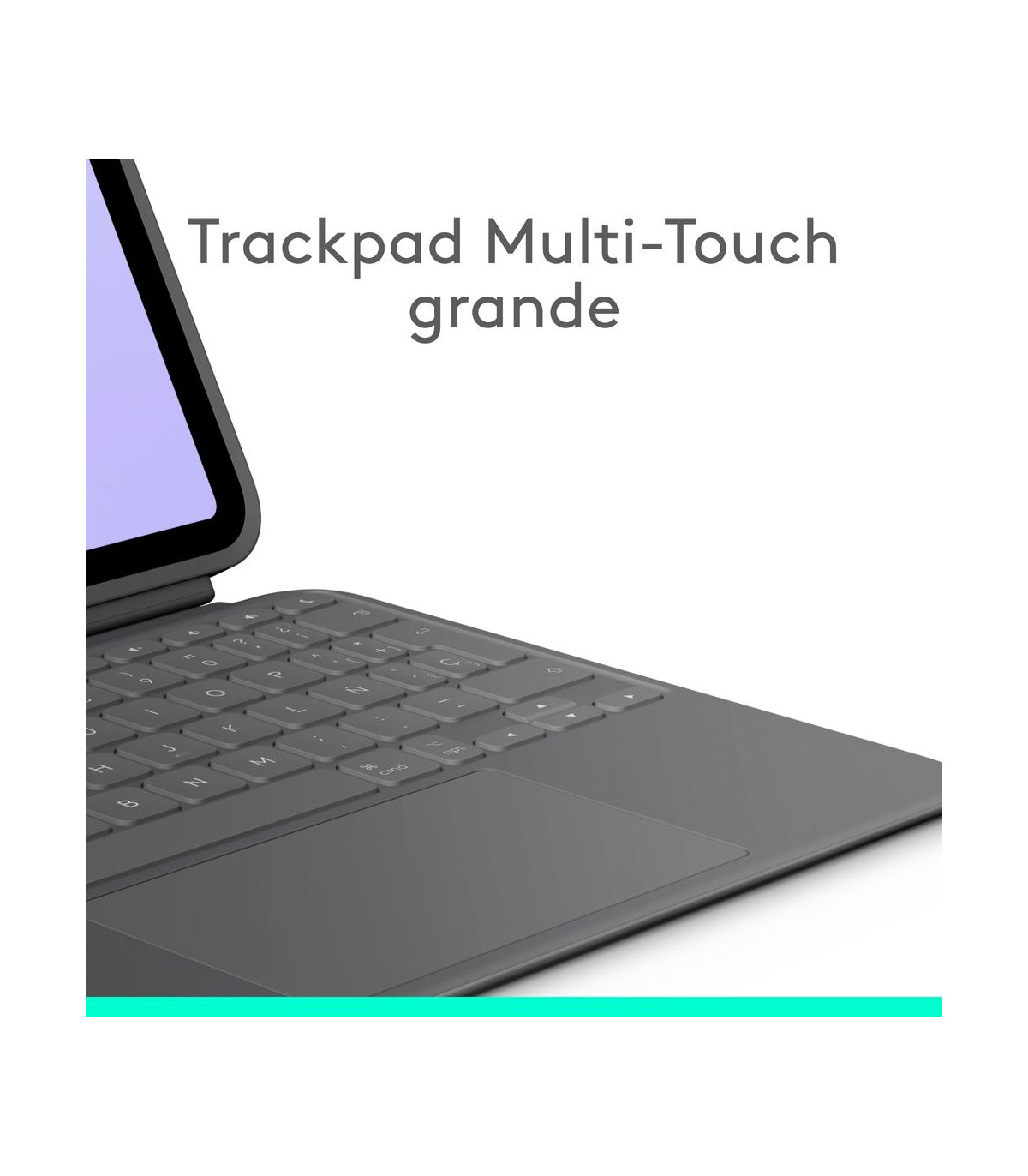 Funda logitech combo touch para con teclado para ipad pro m4 11 pulgadas grafito