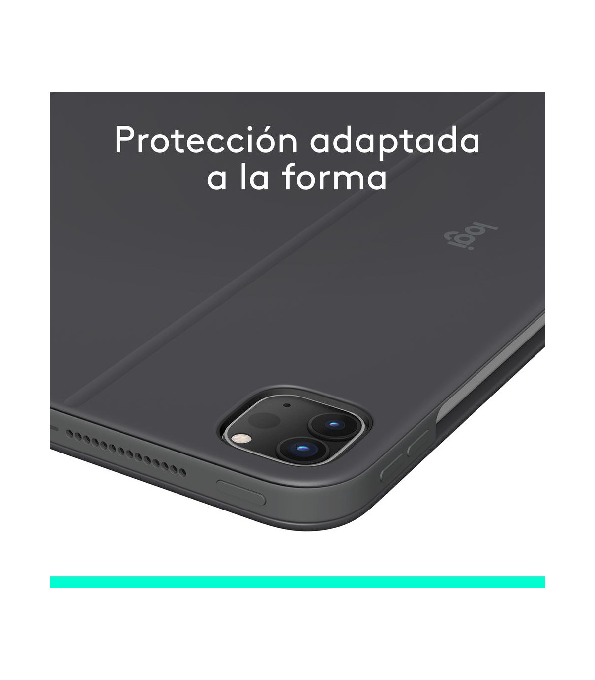 Funda logitech combo touch para con teclado para ipad pro m4 11 pulgadas grafito