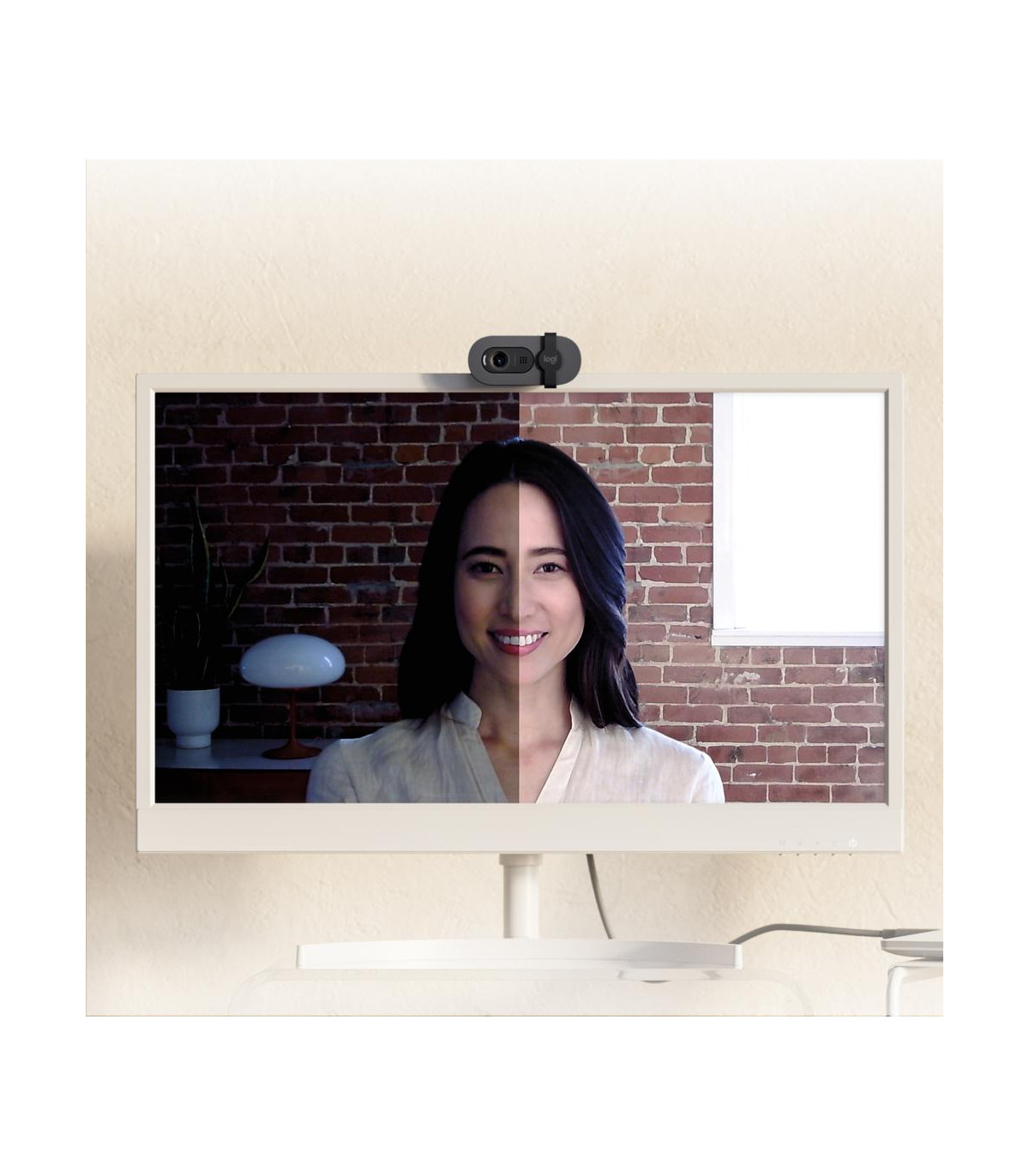 Webcam logitech brio 105 grafito full hd -  usb
