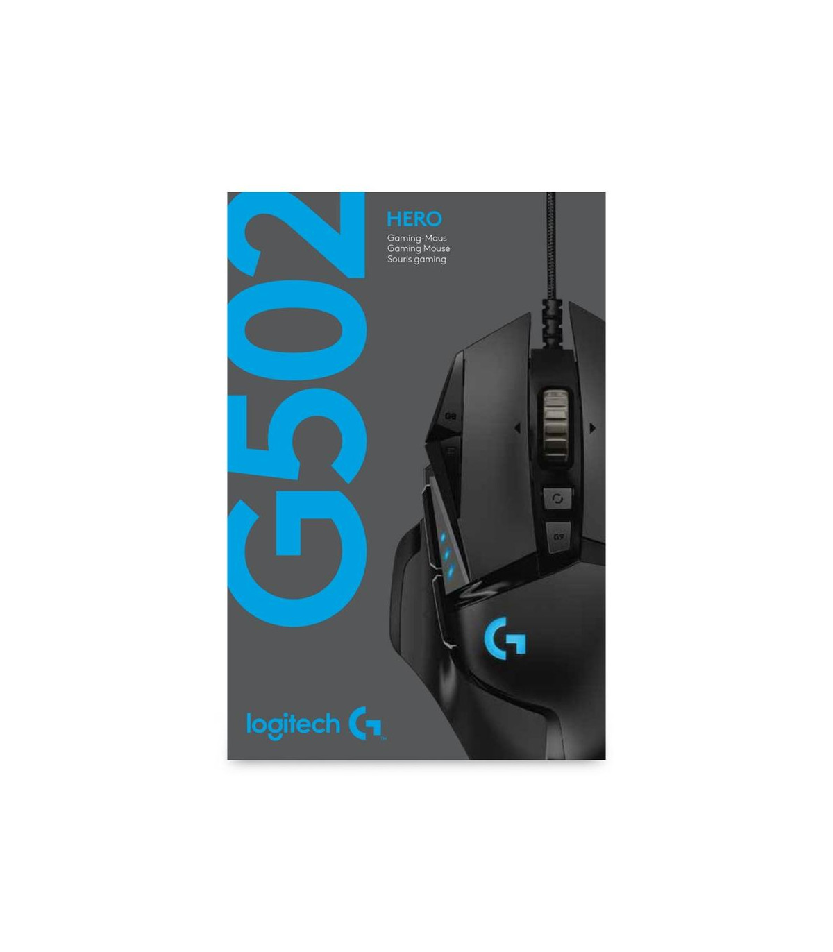 Raton gaming logitech g502 hero negro