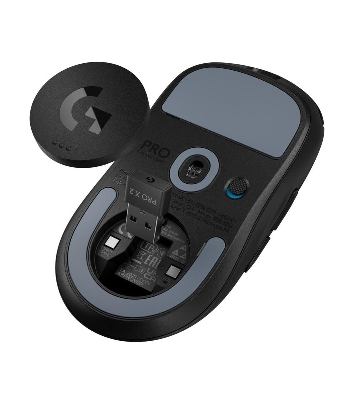 Raton inalambrico gaming logitech g pro x superlight 2 negro