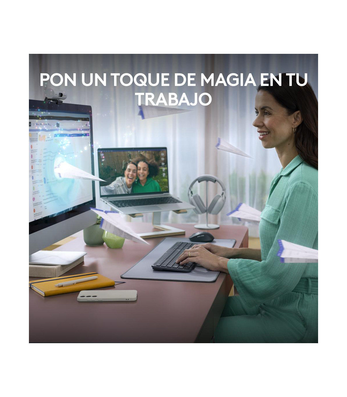 Teclado + raton logitech mk950 inalambrico