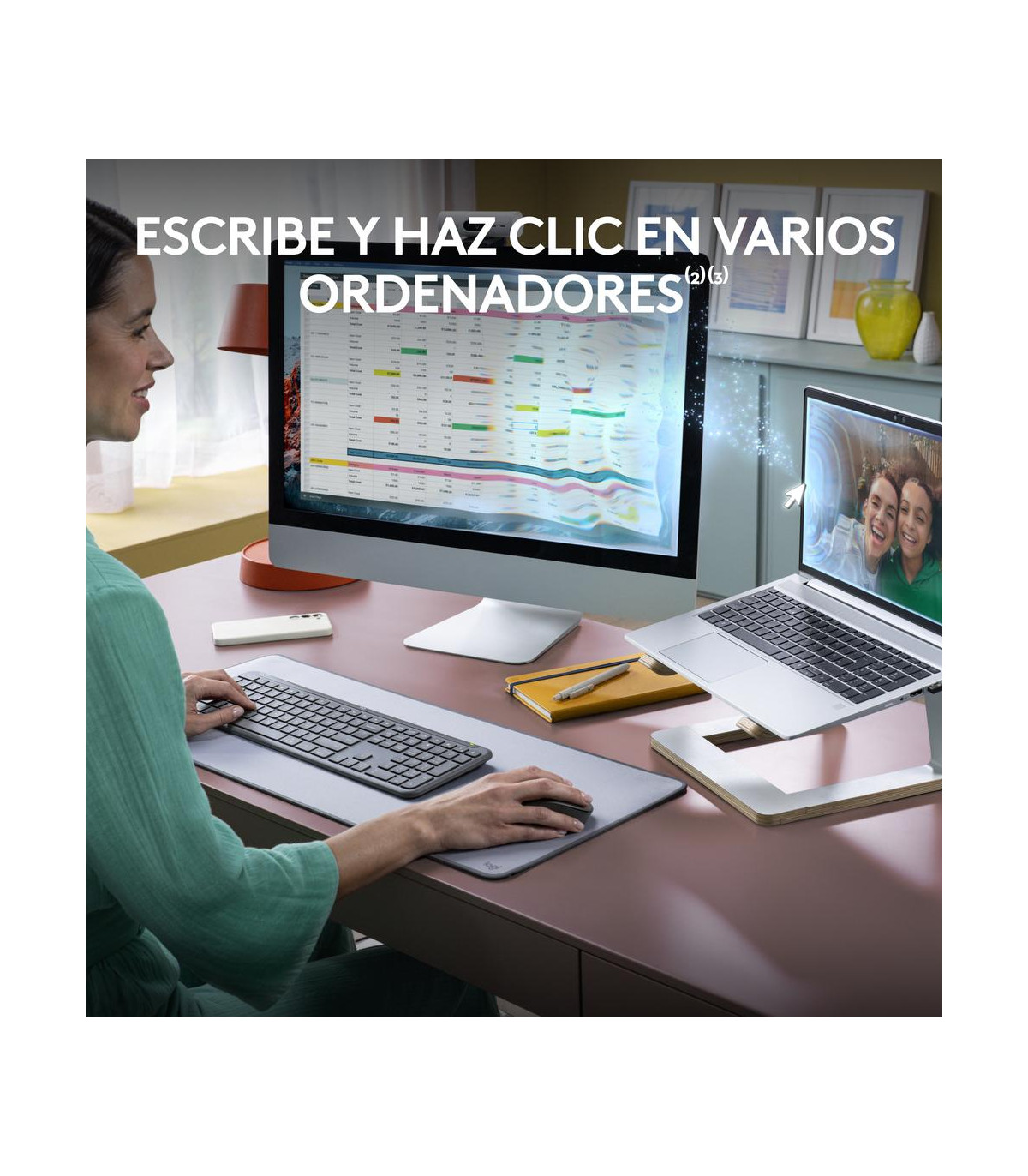 Teclado + raton logitech mk950 inalambrico