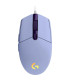 Raton gaming logitech g102 lightsync lila