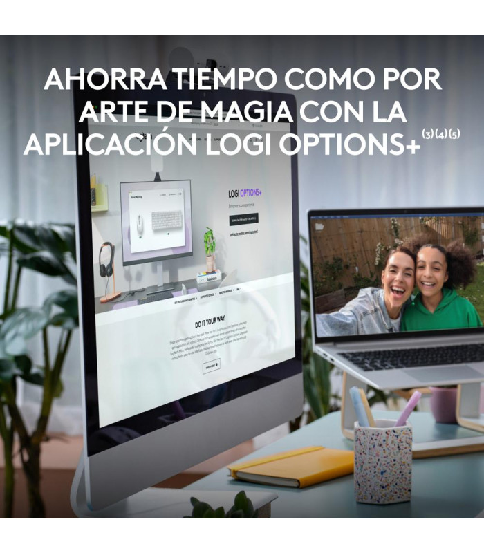 Teclado + raton logitech mk950 inalambrico blanco