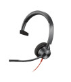 Auriculares poly monoaurales blackwire 3310 con certificación microsoft teams usb - c + adaptador usb - c - a